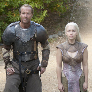 Game of Thrones, Iain Glenn, Emilia Clarke Game of Thrones, Iain Glenn, Emilia Clarke